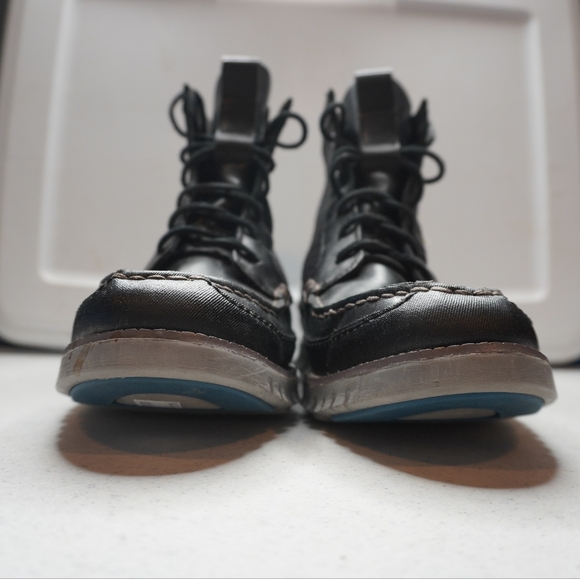 40) COLE HAAN GRAND.ØS Mountian Hardware Water Resistant Lace Dress Boots Sz. 10 - Picture 3 of 13